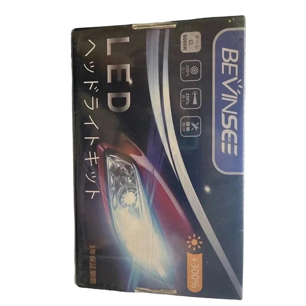 BEVINSEE 2x H4 9003 + H11 H8 LED Headlight Fog Lamp Combo Bulbs Hi/Low Beam Kit